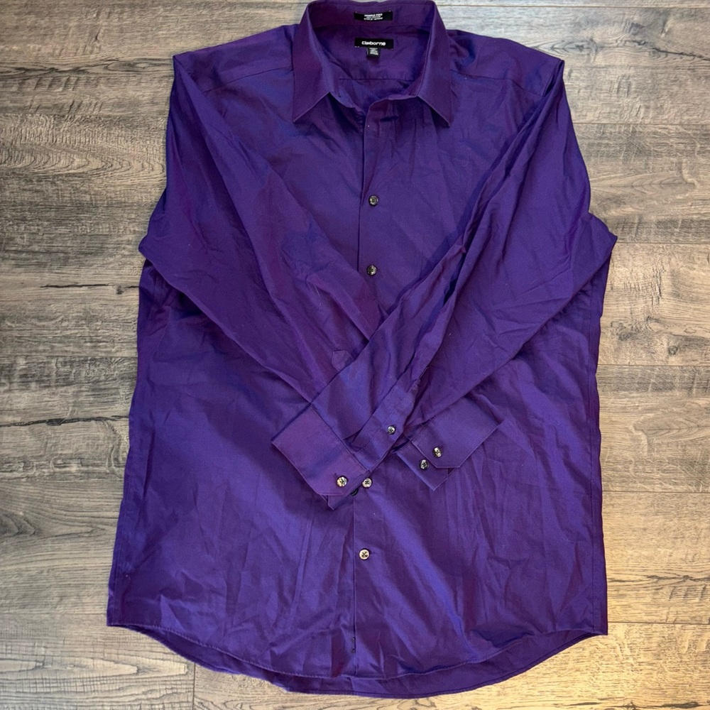 Purple dress shirt long sleeve